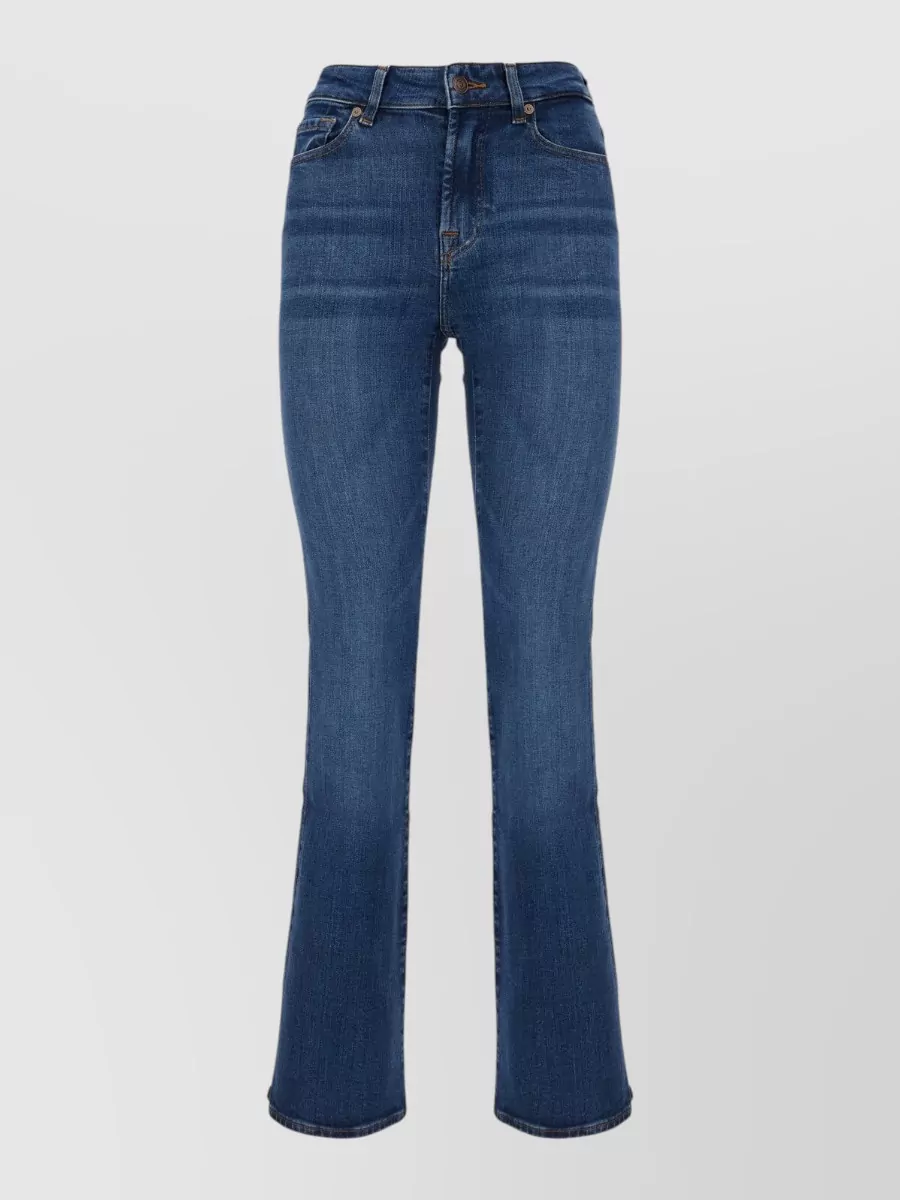 7 For All Mankind denim high-rise bootcut jeans