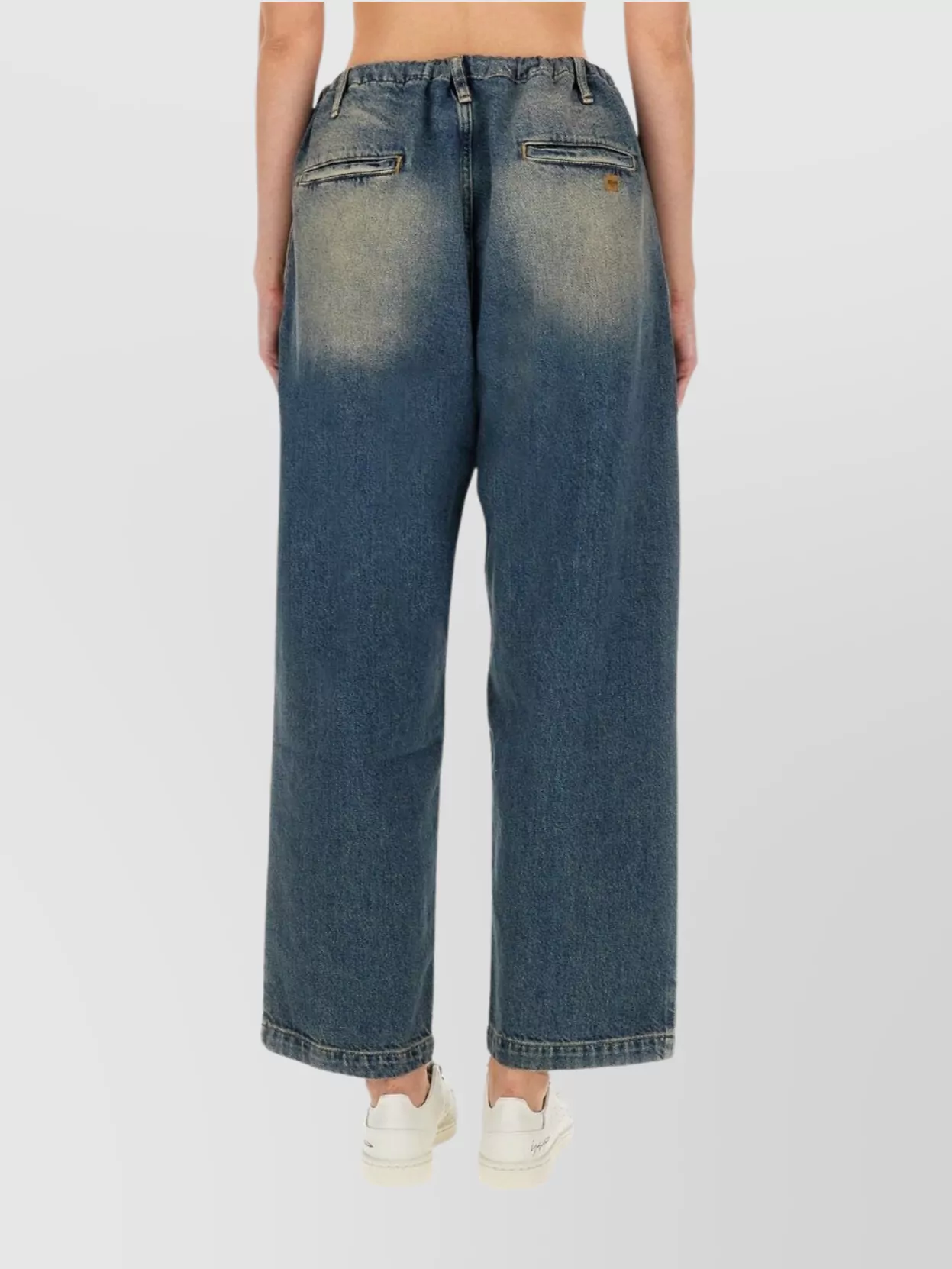 Moschino Casual Drawstring Denim Trousers