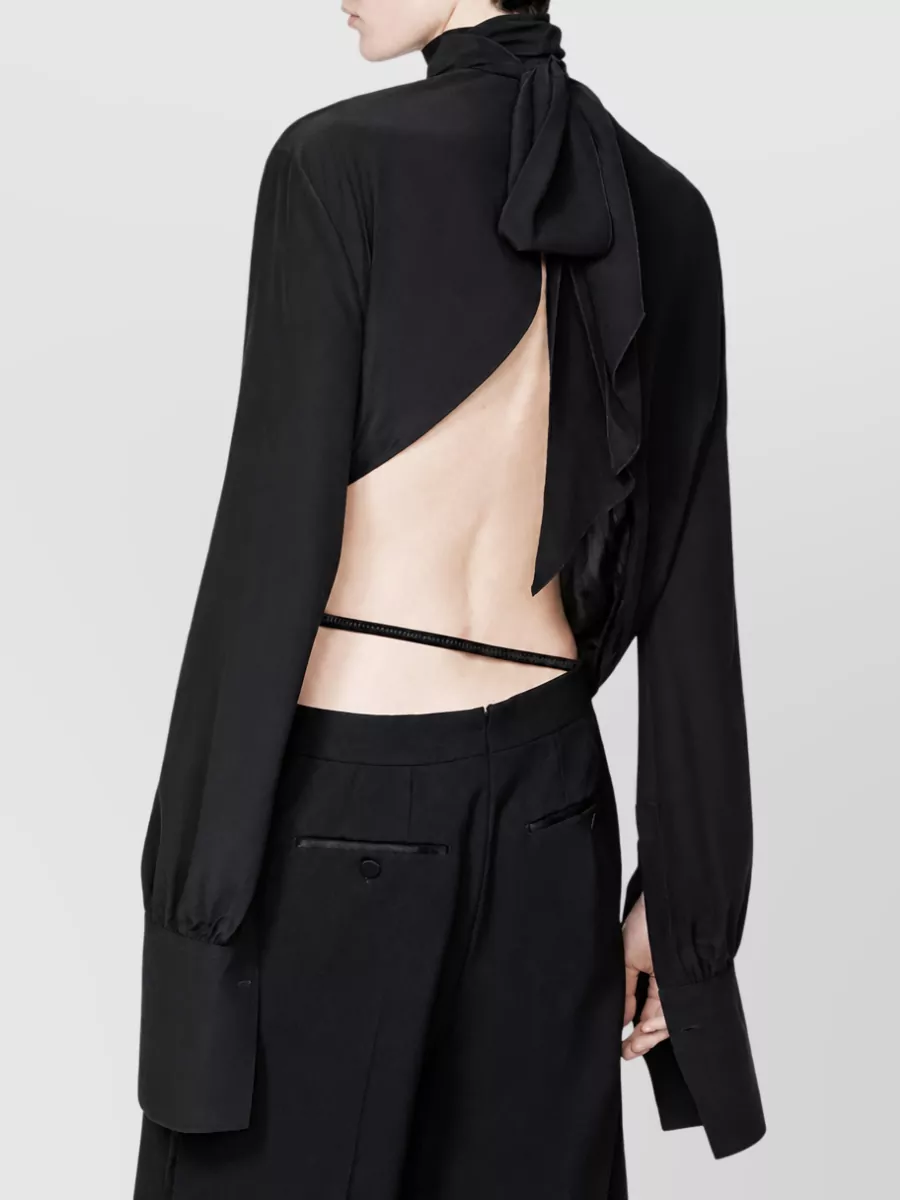 Tom Ford Silk Draped Tuxedo Jumpsuit