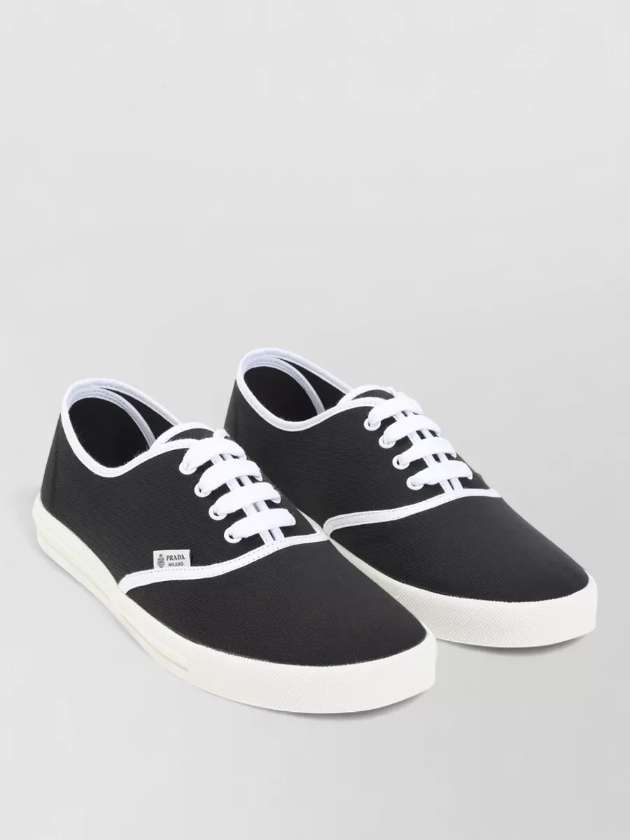 Prada cotton low-top sneakers