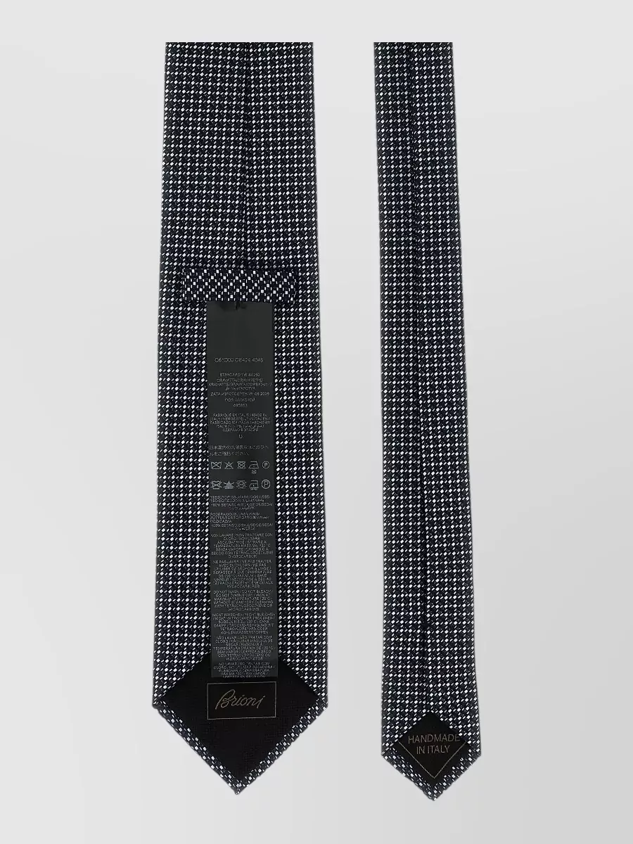 Brioni silk jacquard tie