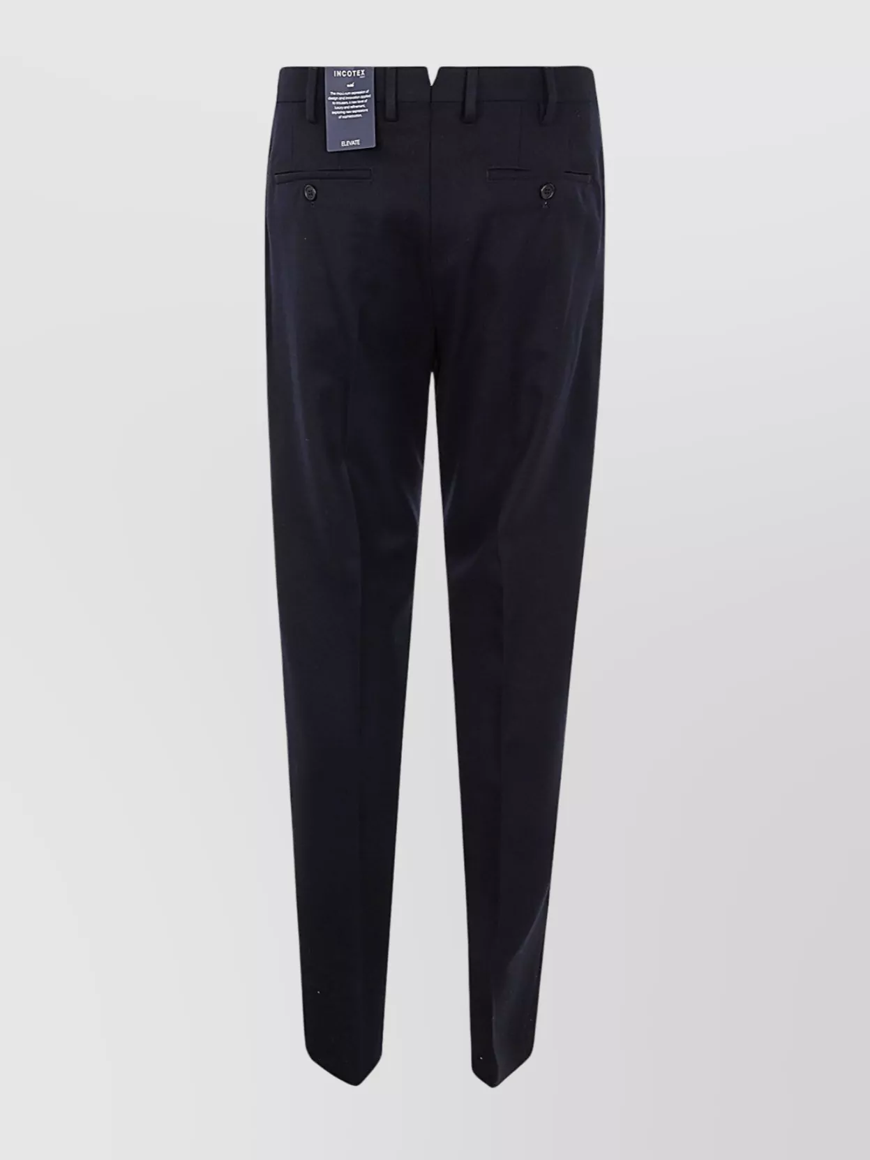 Incotex Tailored Trousers With Straight Leg And Pockets In Black