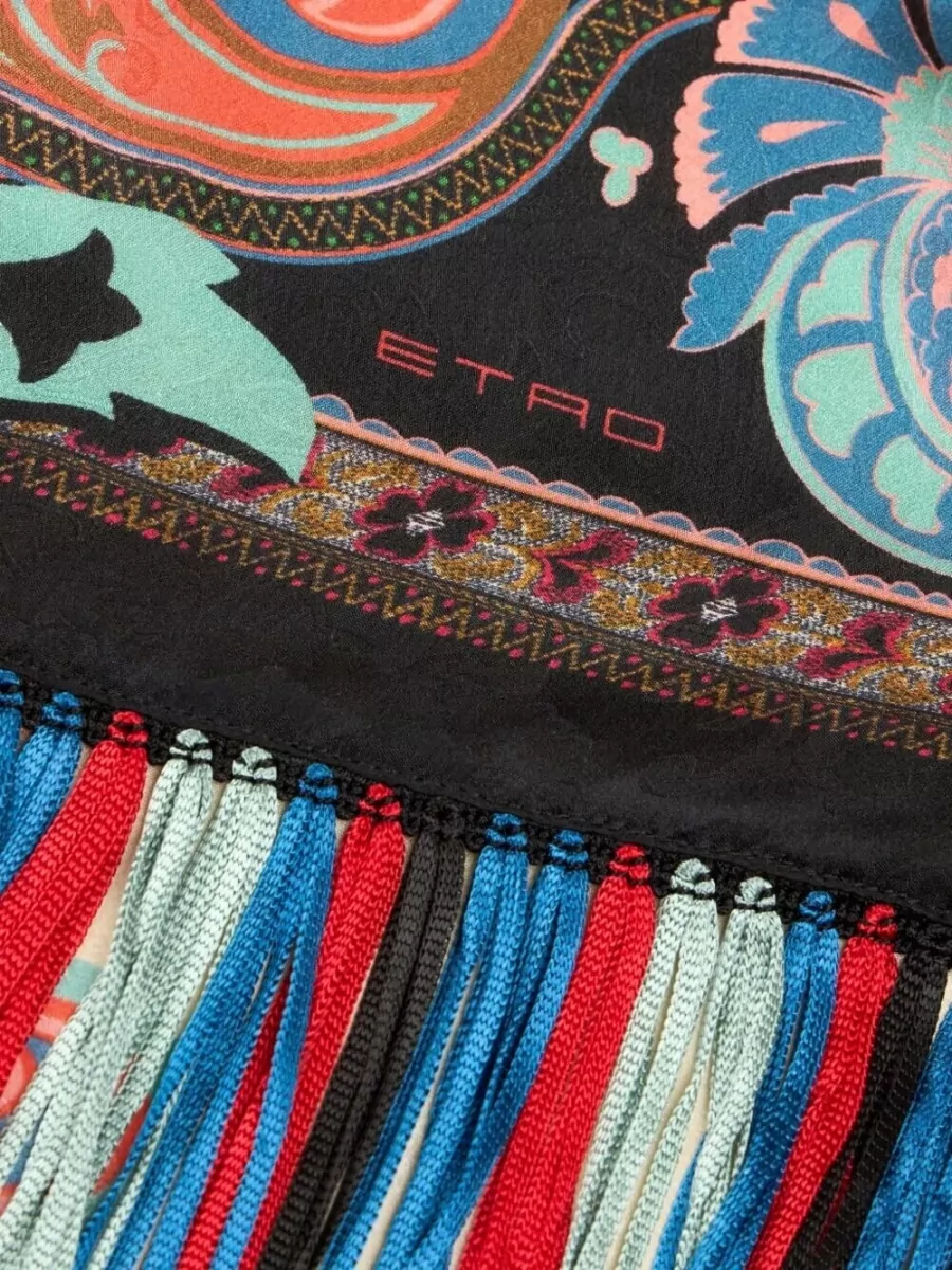 Etro Silk Floral-Print Scarf