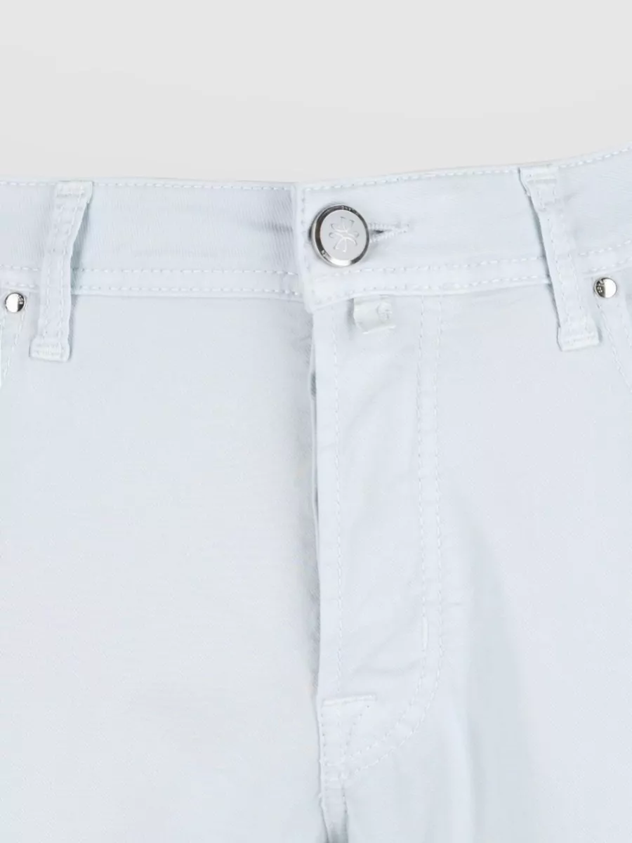 Jacob Cohen Straight Leg Trousers Belt Loops Five Pockets