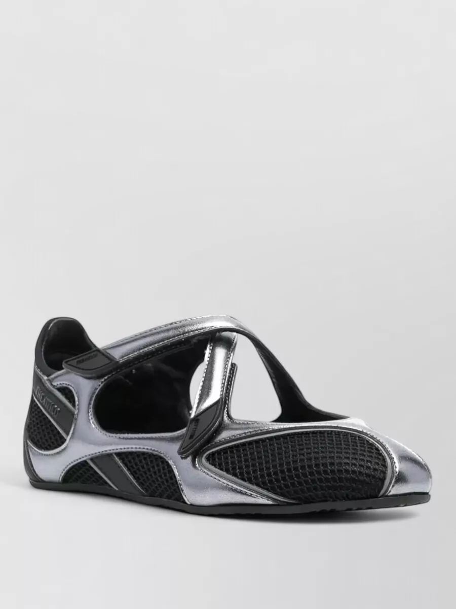 The Attico Leather slip-on ballerina flats