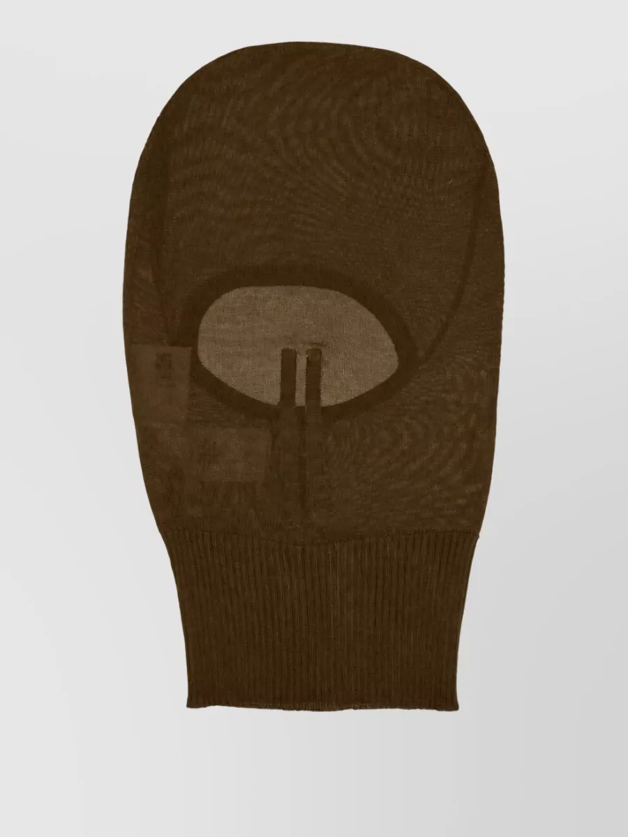 Rick Owens cashmere knitted balaclava