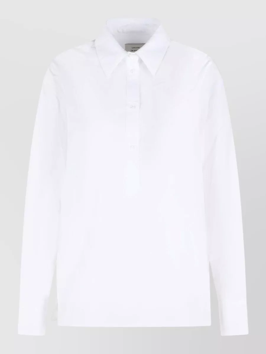 Loulou Studio Cotton Oversized Polo Shirt