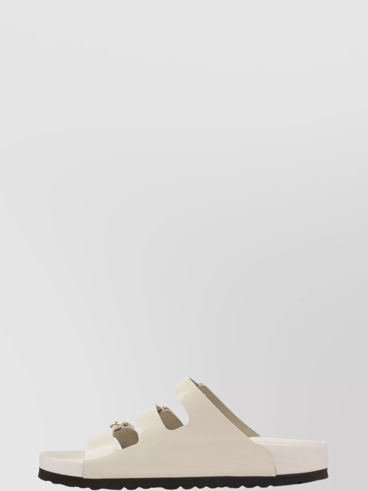 Birkenstock Triple Buckle Open Toe Flat Sole Sandals