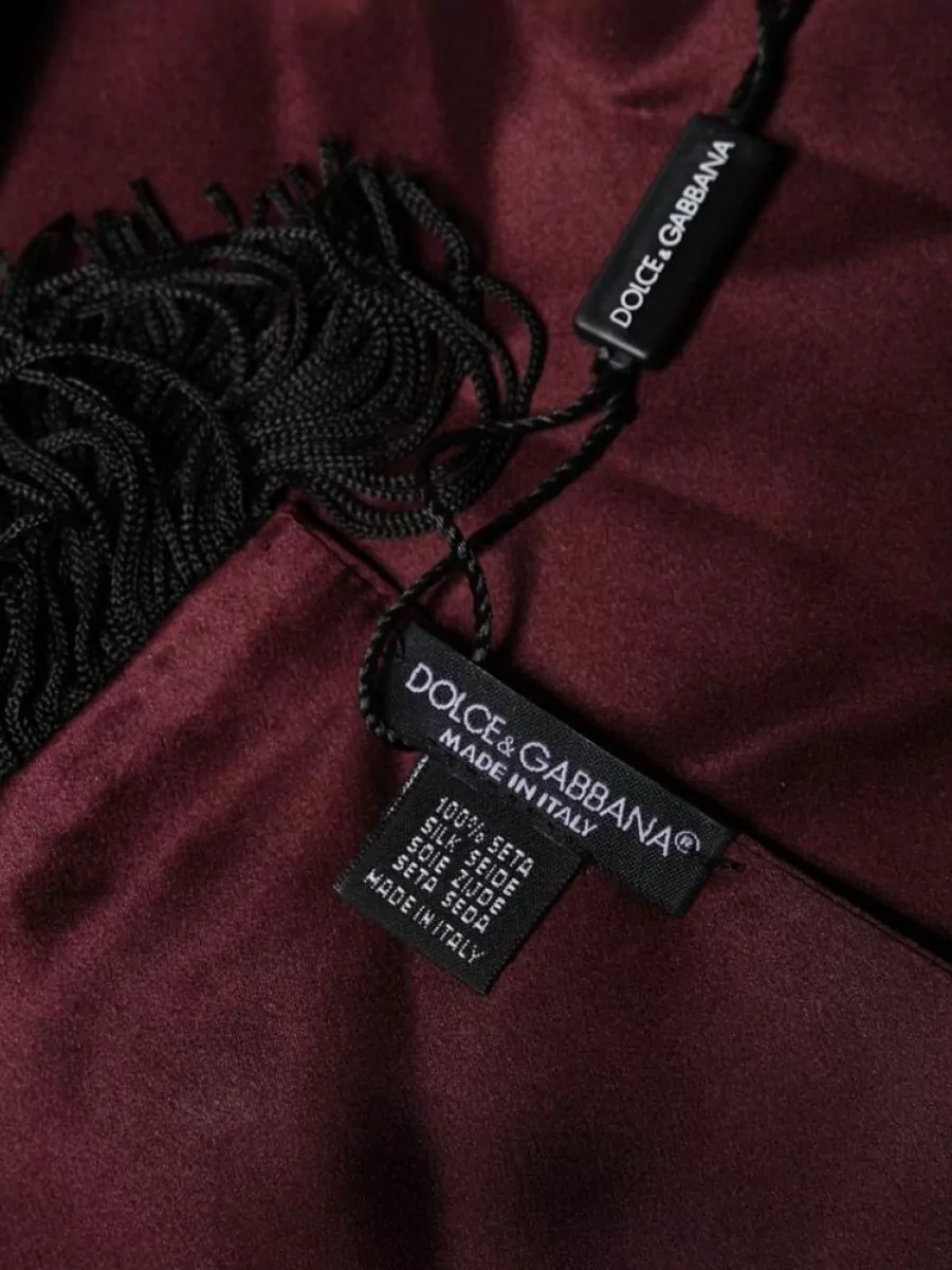 Dolce&Gabbana Silk Fringed Scarf