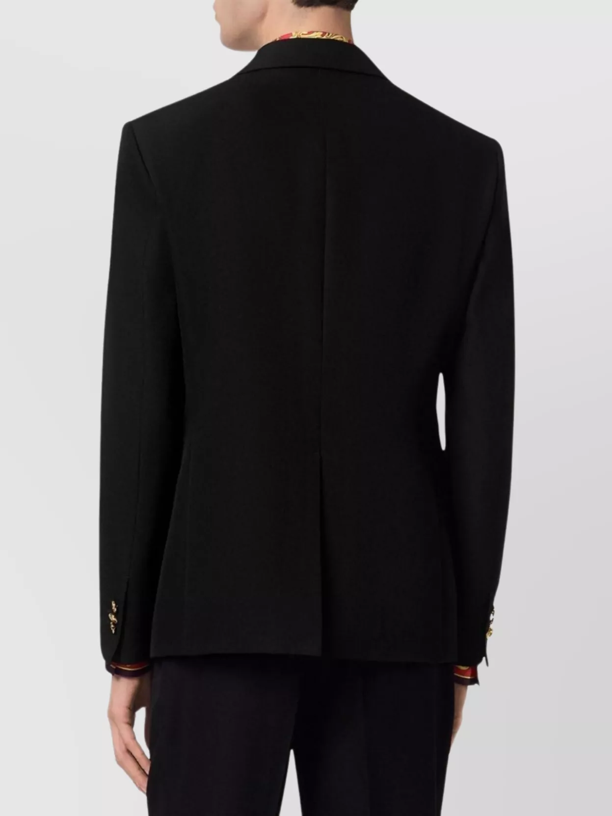 Versace Tailored Single Breasted Blazer With Notched Lapels