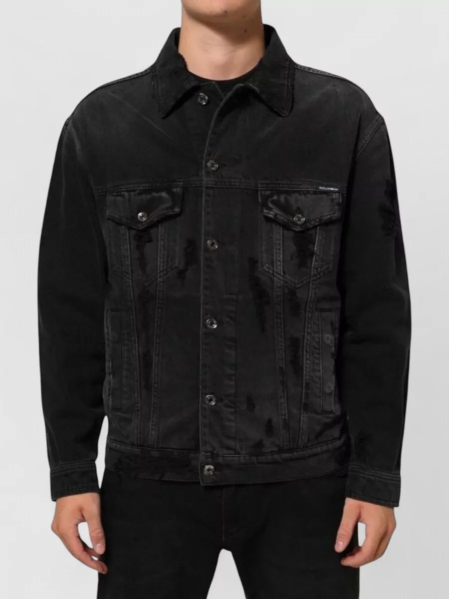 Dolce&Gabbana denim single breasted coat