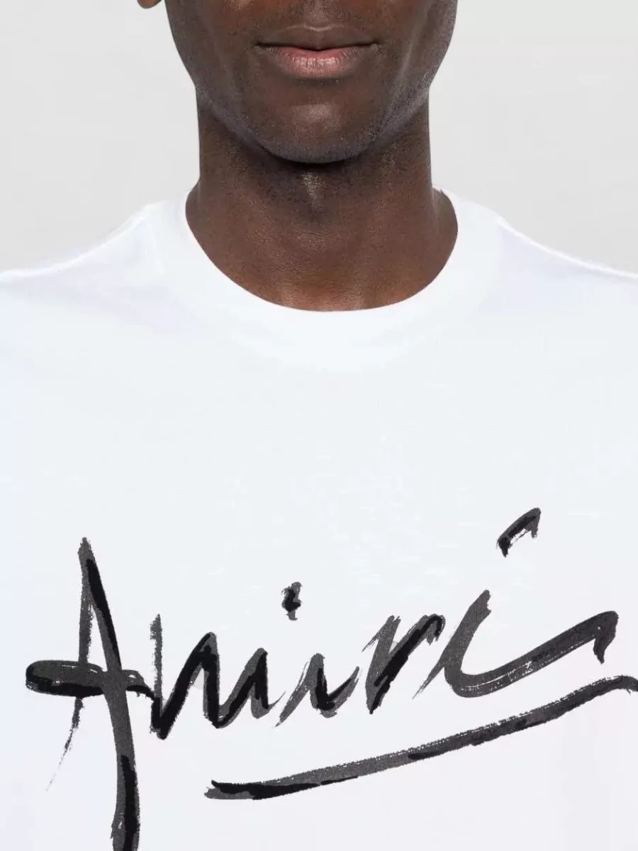Amiri Cotton Logo-Print Short-Sleeve T-Shirt