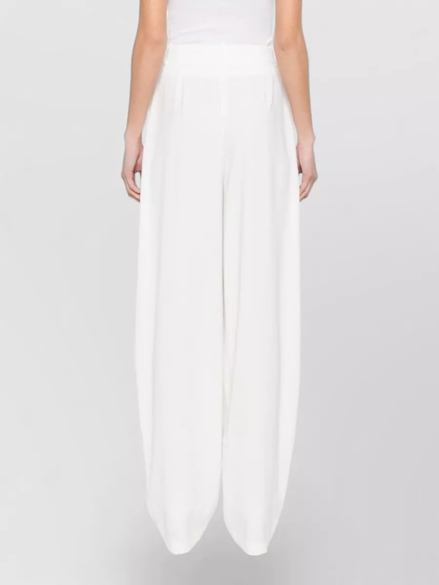 Elisabetta Franchi High Waist Wide Leg Tailored Trousers