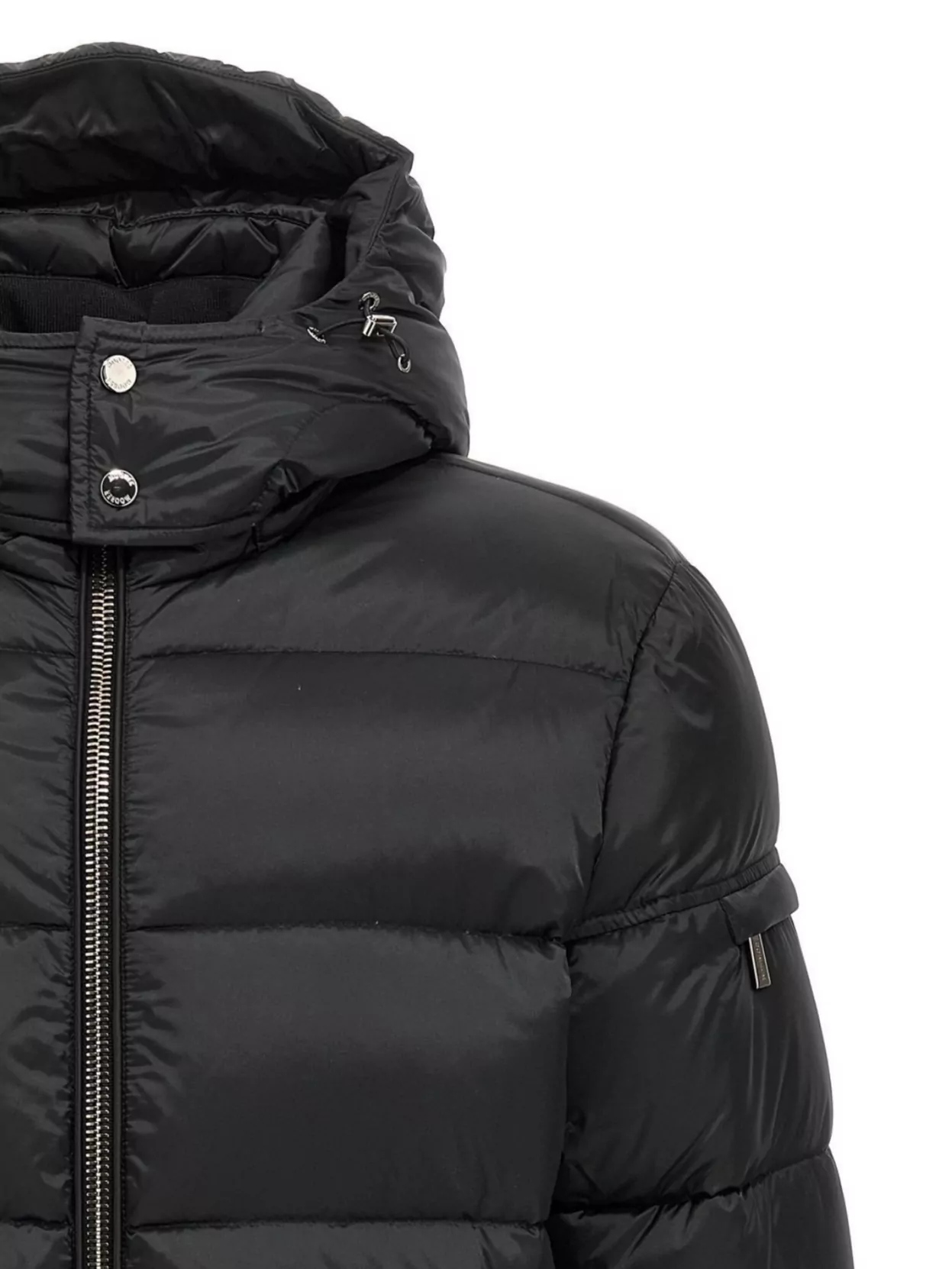 Moorer 'brett' Bomber Jacket With Hood And Quilted Pattern