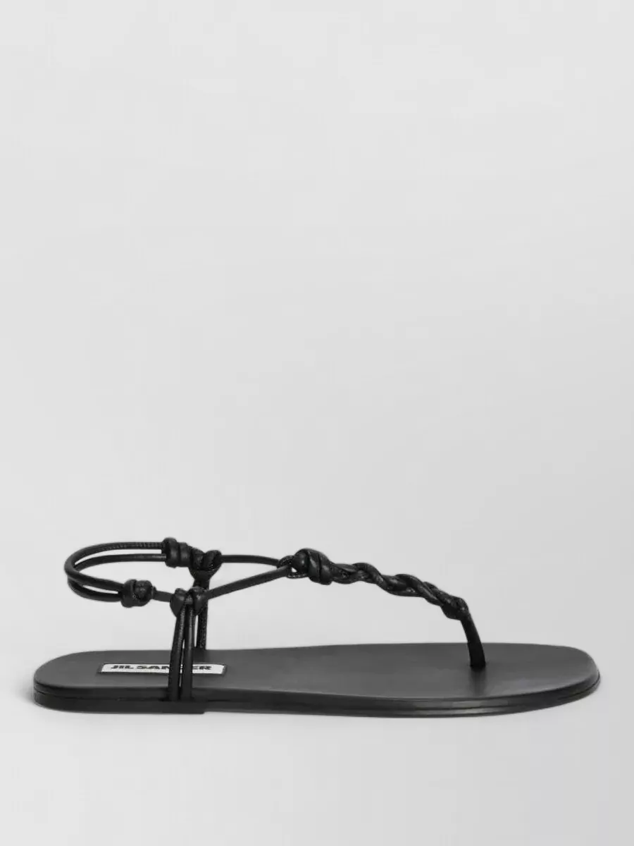 Jil Sander Leather Sandals
