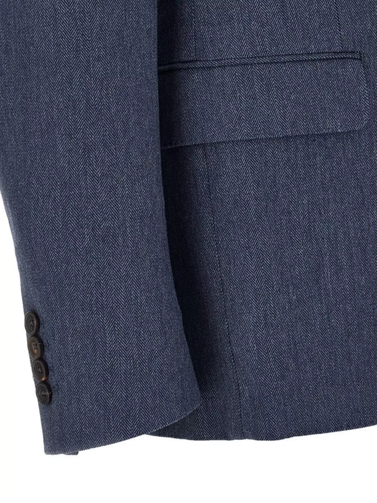 Pal Zileri Brera Brooch-detail Herringbone-pattern Blazer In Black