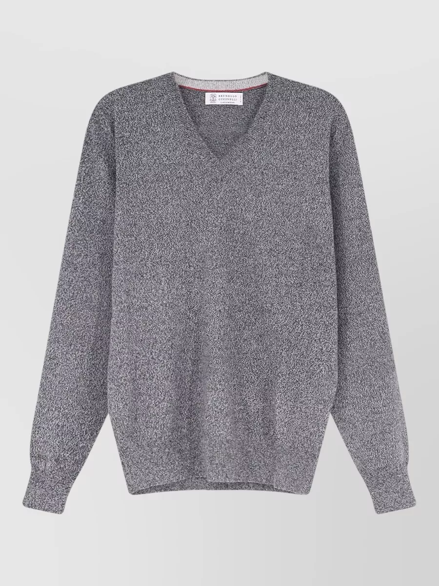 Brunello Cucinelli cashmere v-neck long-sleeve sweater