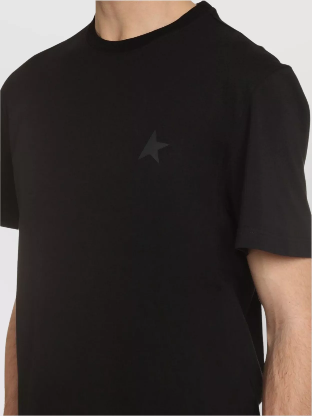 Golden Goose Ribbed Crew-Neck T-Shirt In Cotton