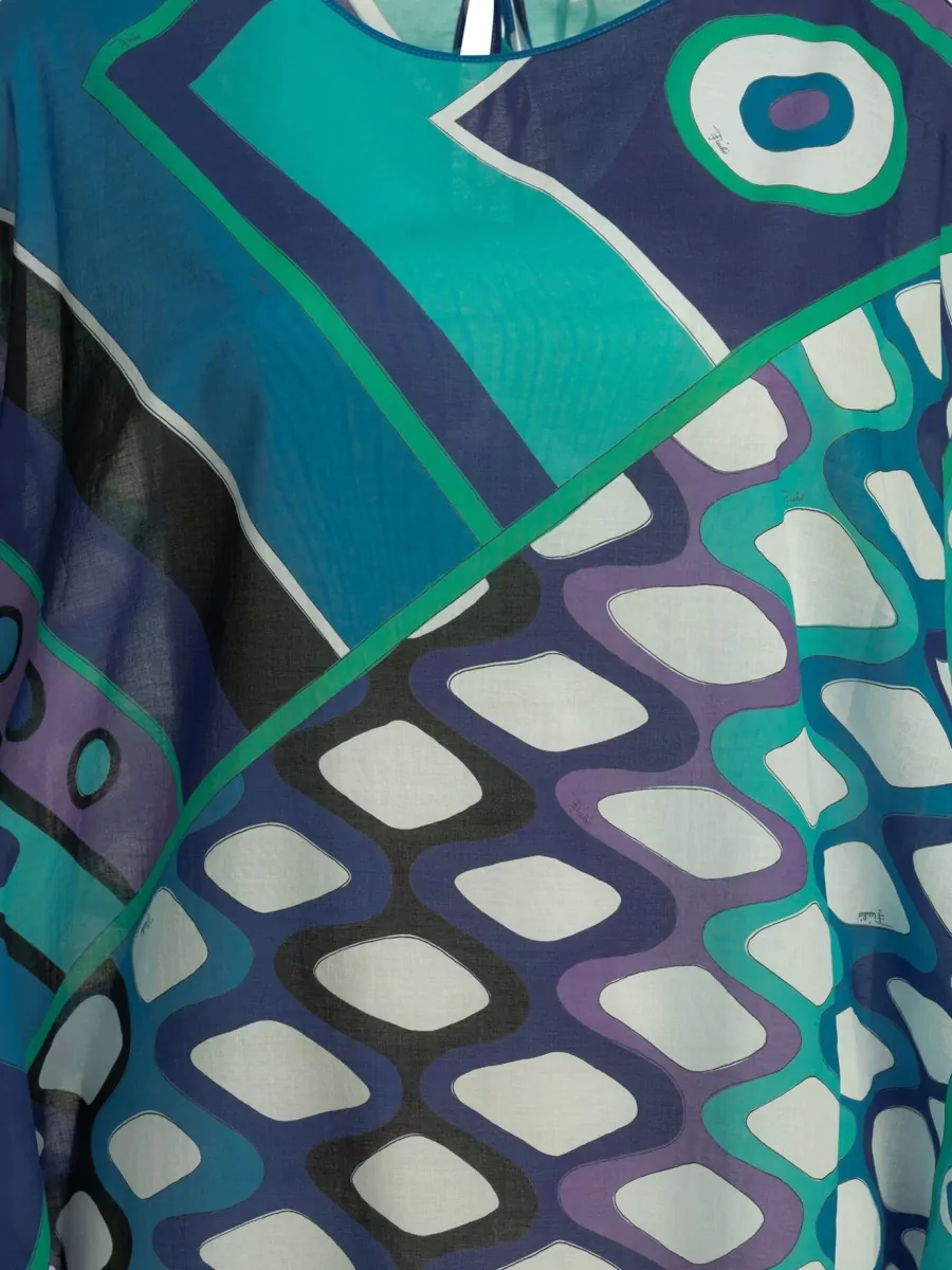 Pucci Cotton Printed Short Kaftan