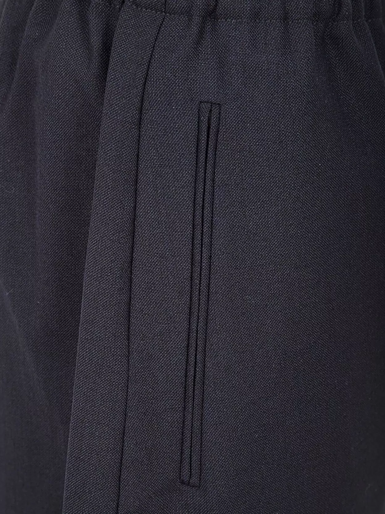 Studio Nicholson Sporty Curve Leg Pant Elastic Waistband Side Pockets