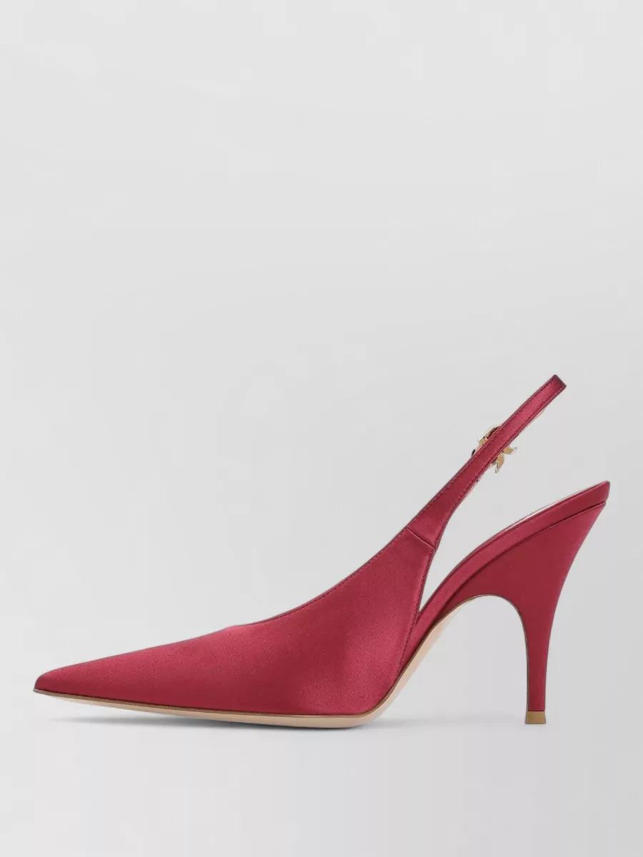 Gianvito Rossi Satin Slingback Pumps