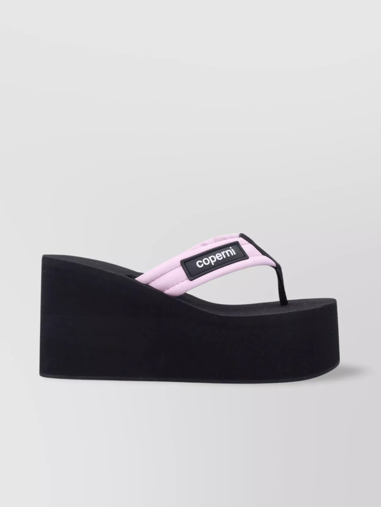 Shop Coperni Quilted Strap Platform Wedge Sandal