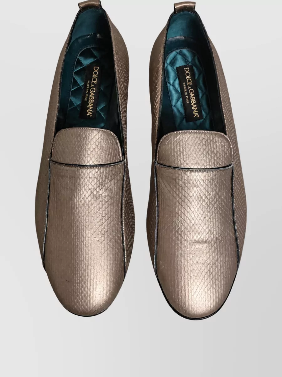 Dolce&Gabbana Leather Slip-On Slippers