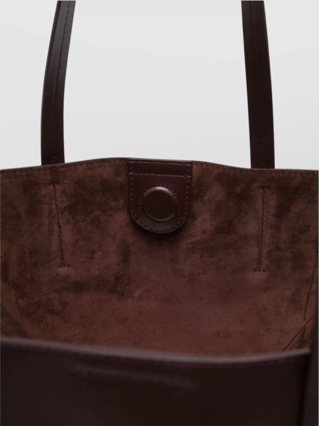 Brunello Cucinelli Leather Tote Bag Detachable Pouch