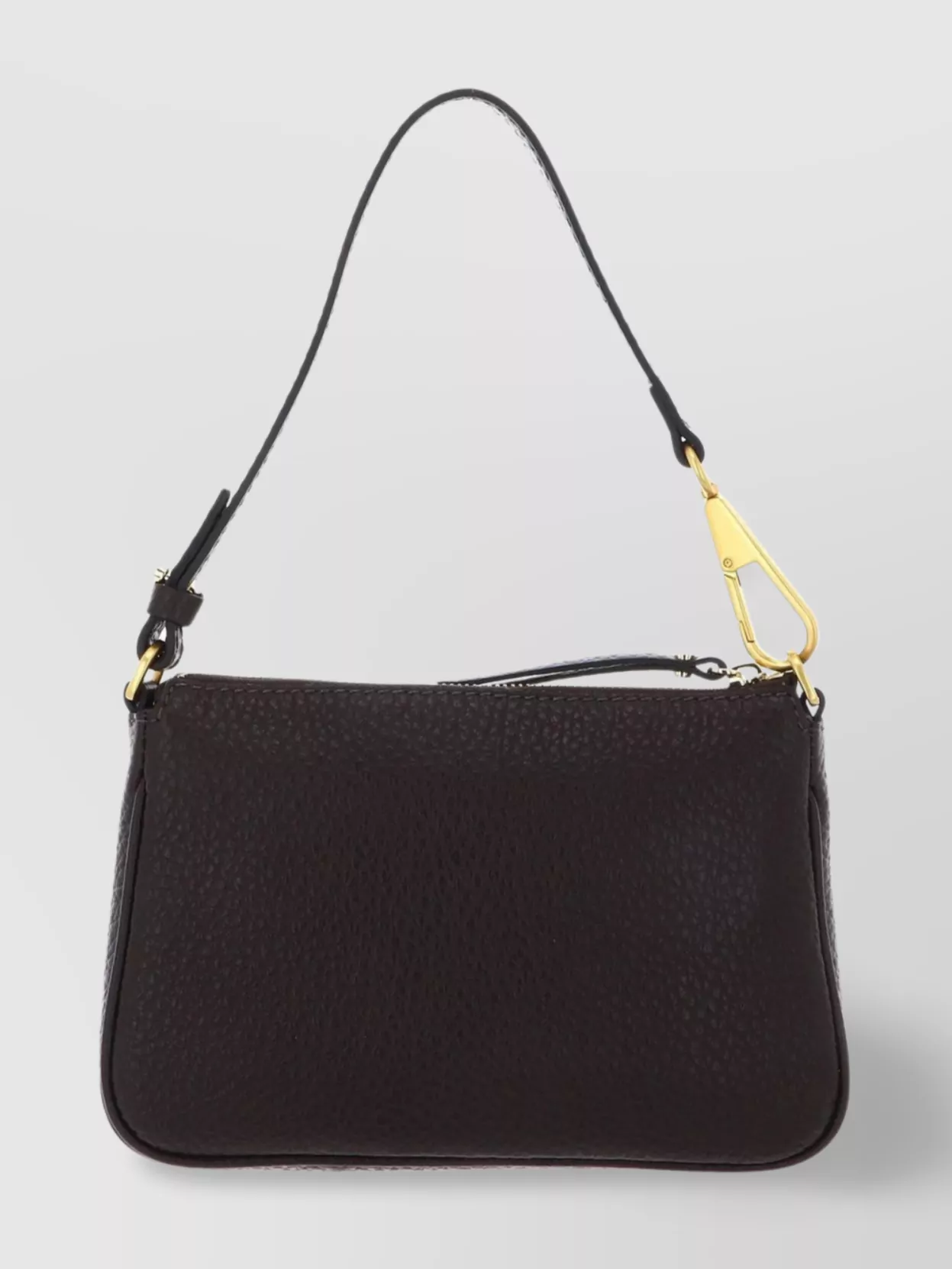 Gianni Chiarini Versatile Maxi-grain Leather Shoulder Bag In Brown