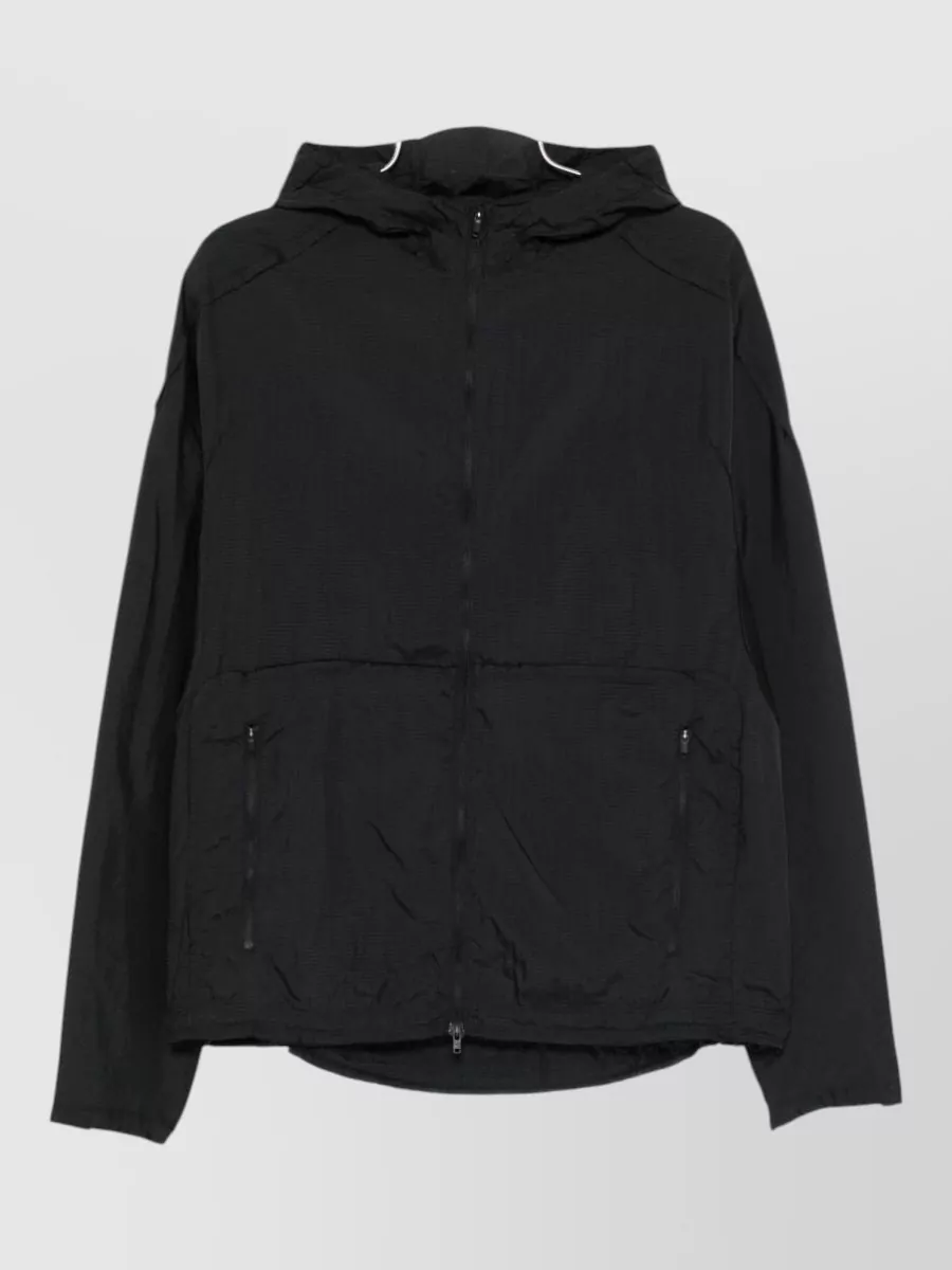 Y-3 nylon hooded zip jacket
