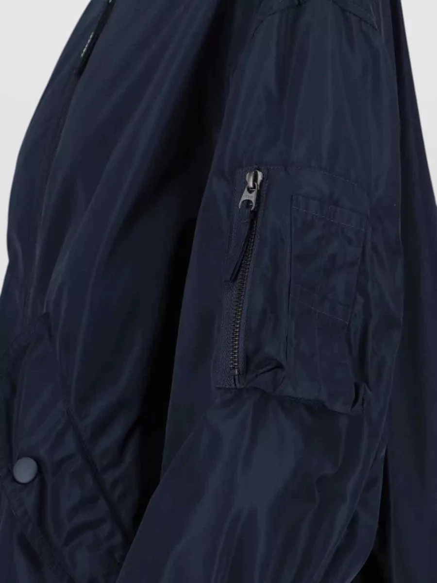 Aspesi Longline Jacket Ribbed Collar Pockets