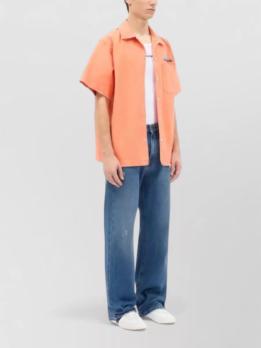 Msgm Cotton Distressed Jeans