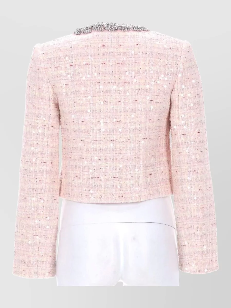 Self-Portrait Sequin Bouclé Suit Jacket