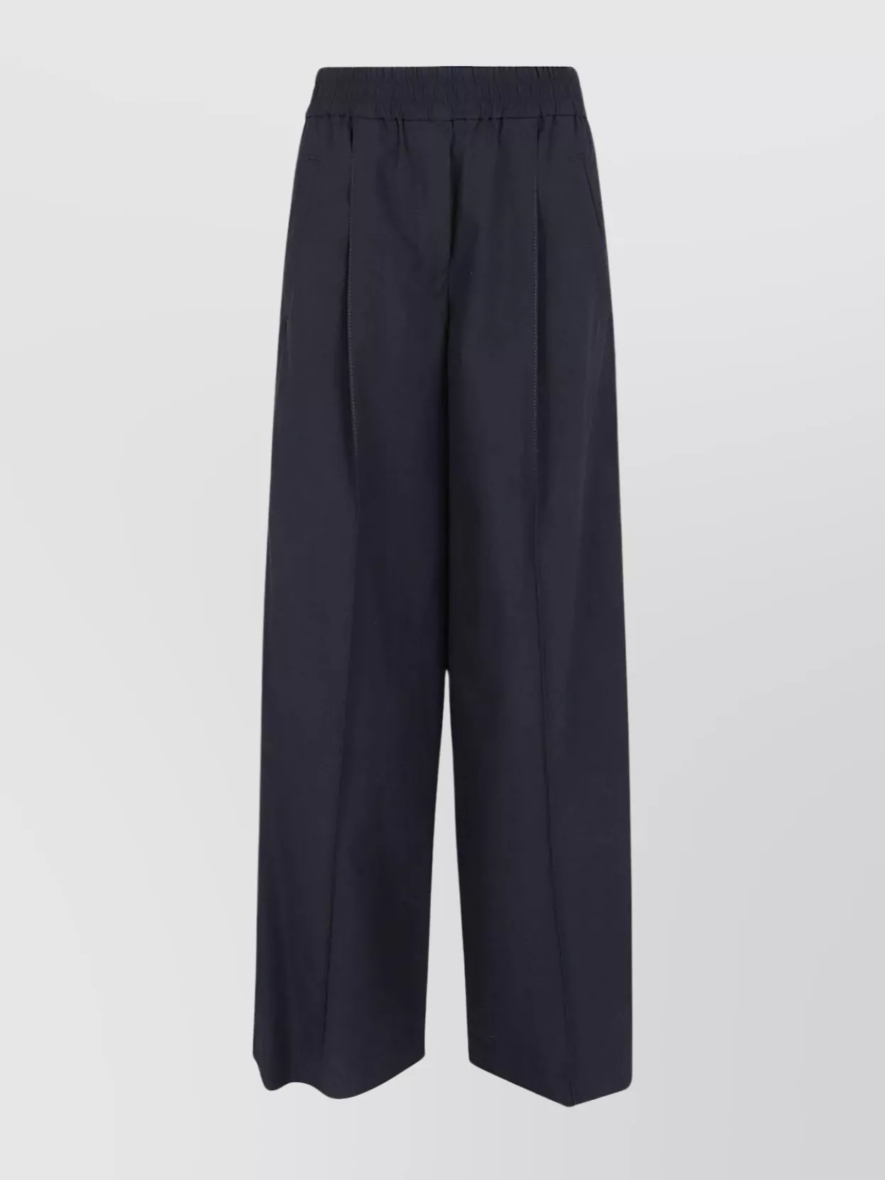 Brunello Cucinelli Wide Leg Trousers For A Luxe Look In Black