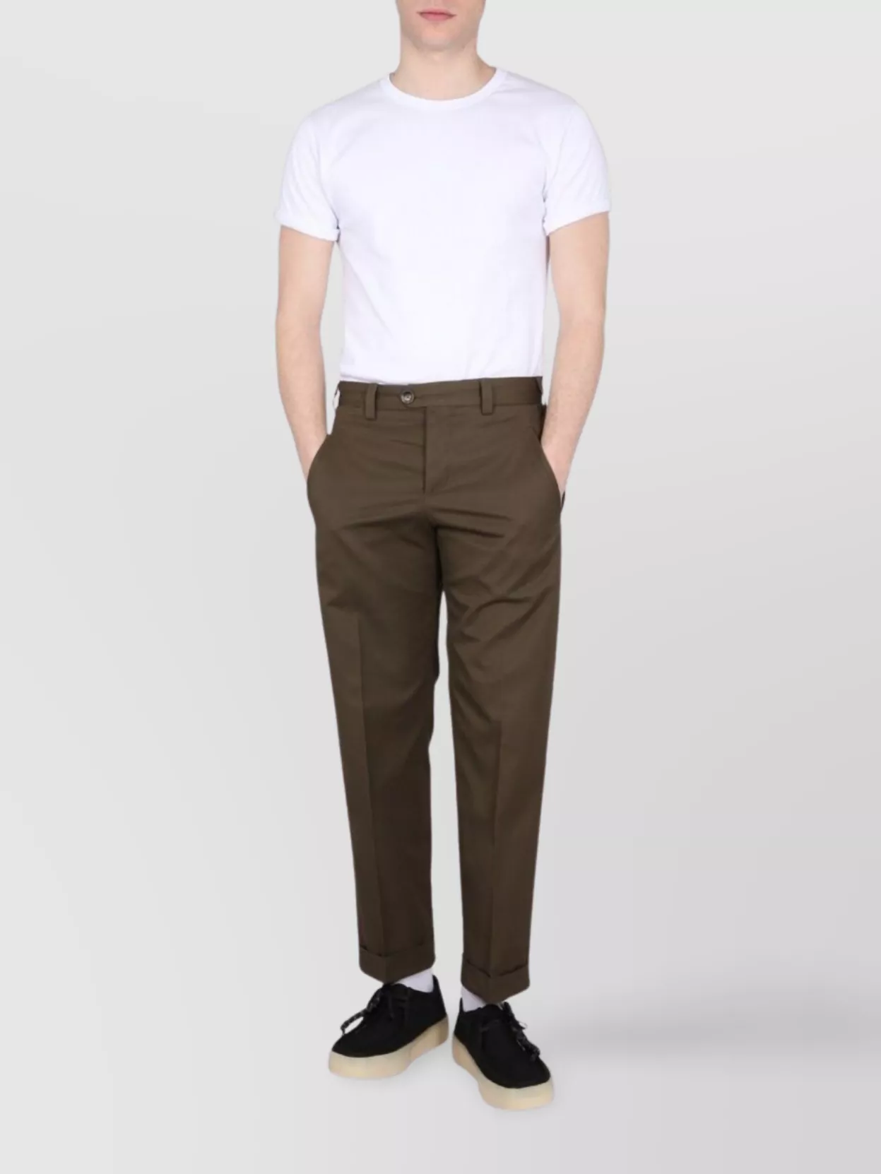 Pt Torino Pressed-crease Straight-leg Trousers