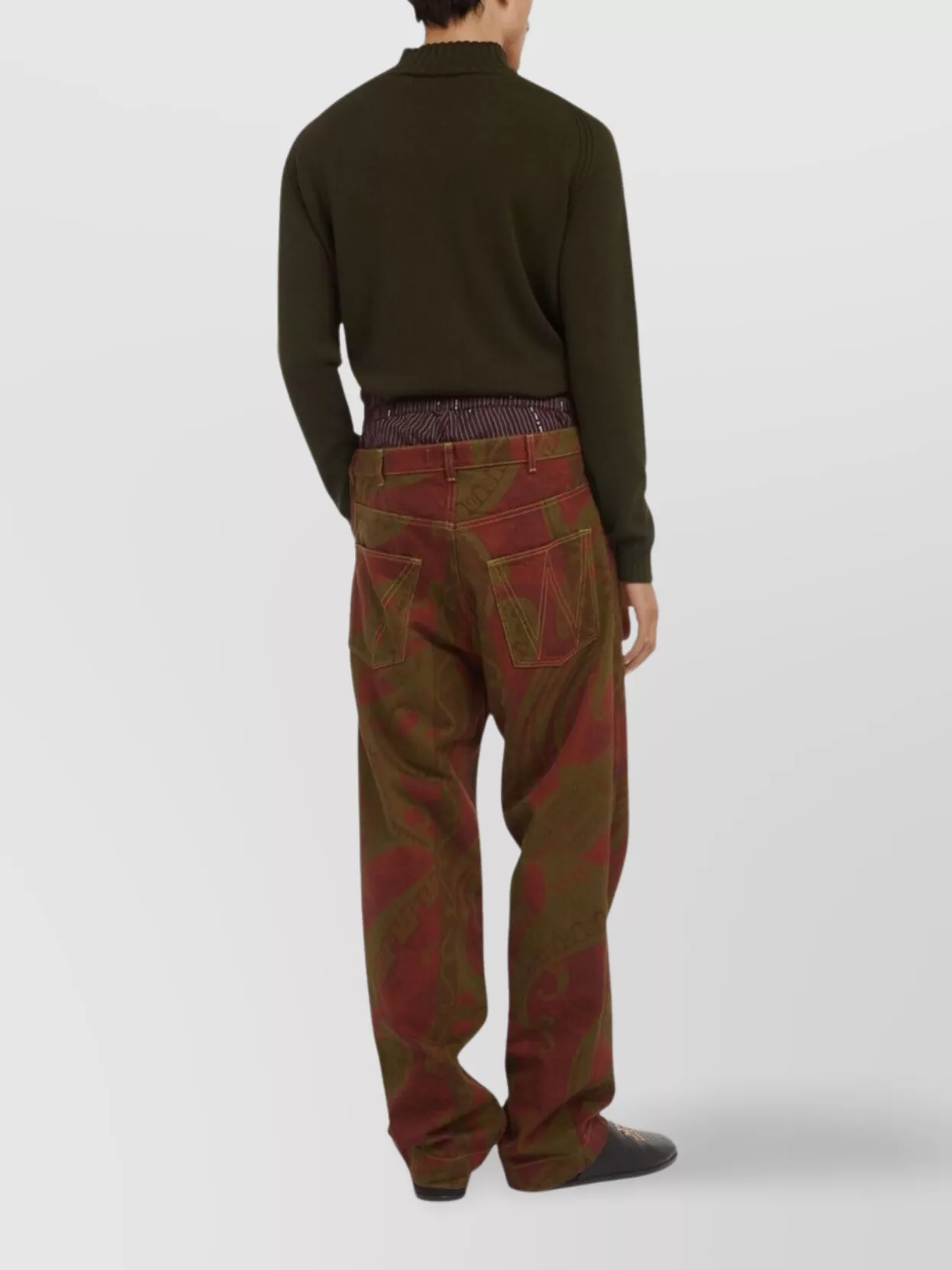 Vivienne Westwood High Neck Long Sleeve Knitwear With Embroidery