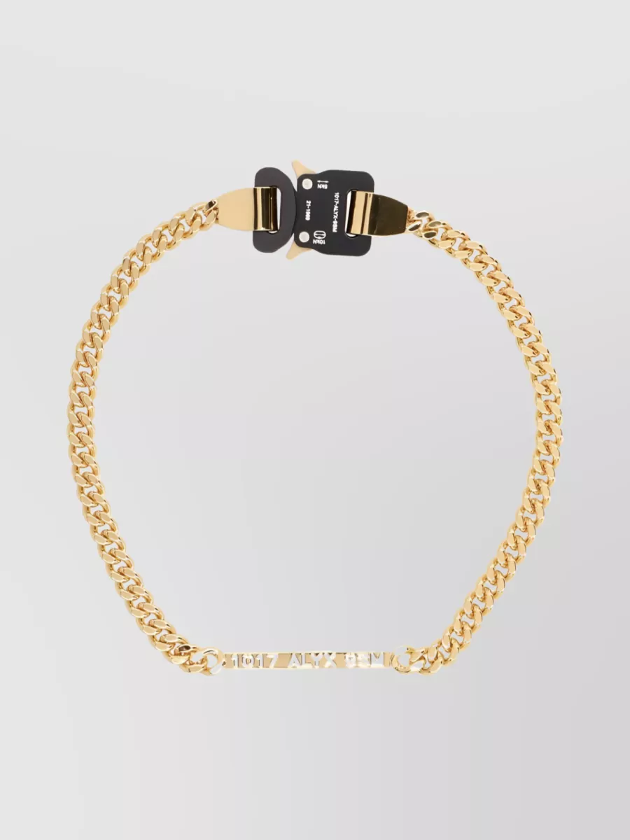 Shop Alyx Gilded Chain Link Necklace In Cream