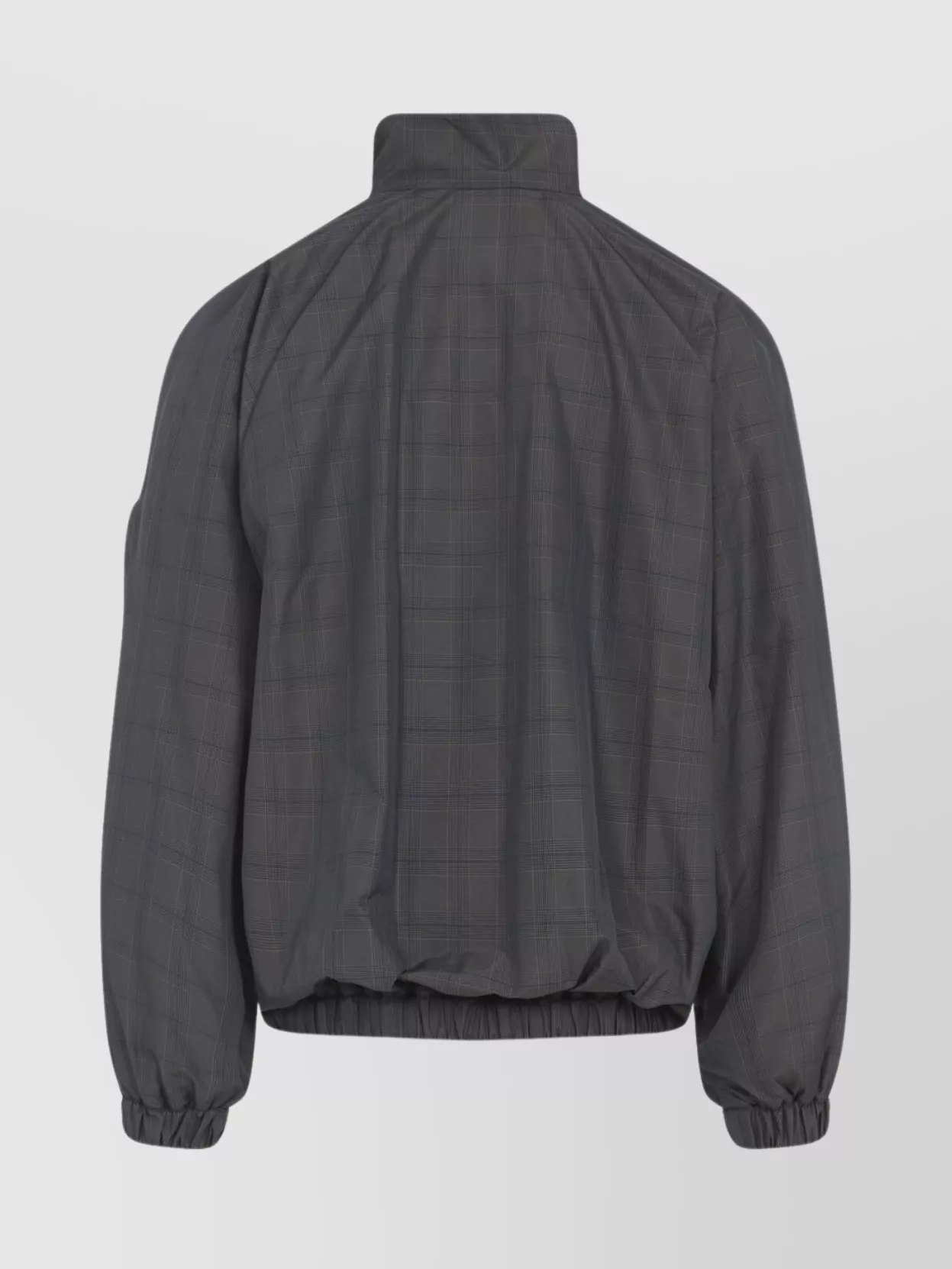 Balenciaga Sporty Jacket With High Collar And Pockets In Gray