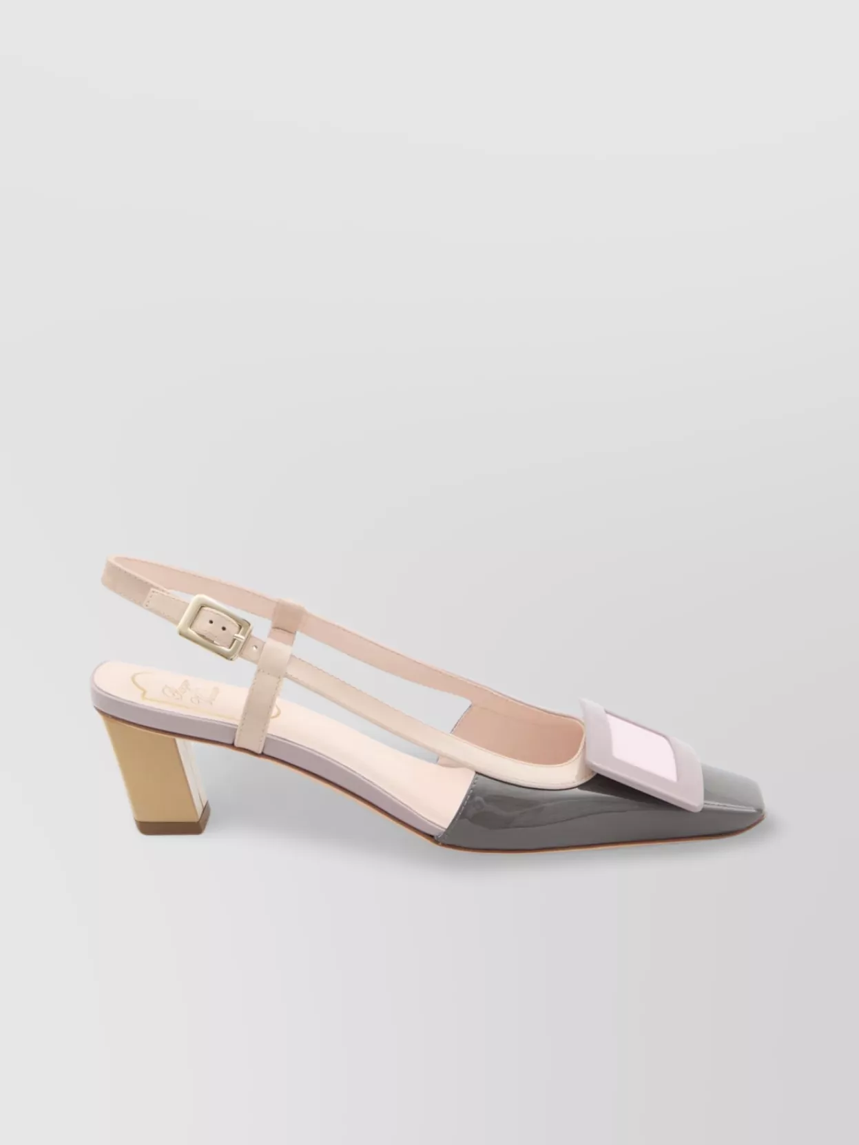 Roger Vivier Skyscraper Heel Leather Slingback Pumps