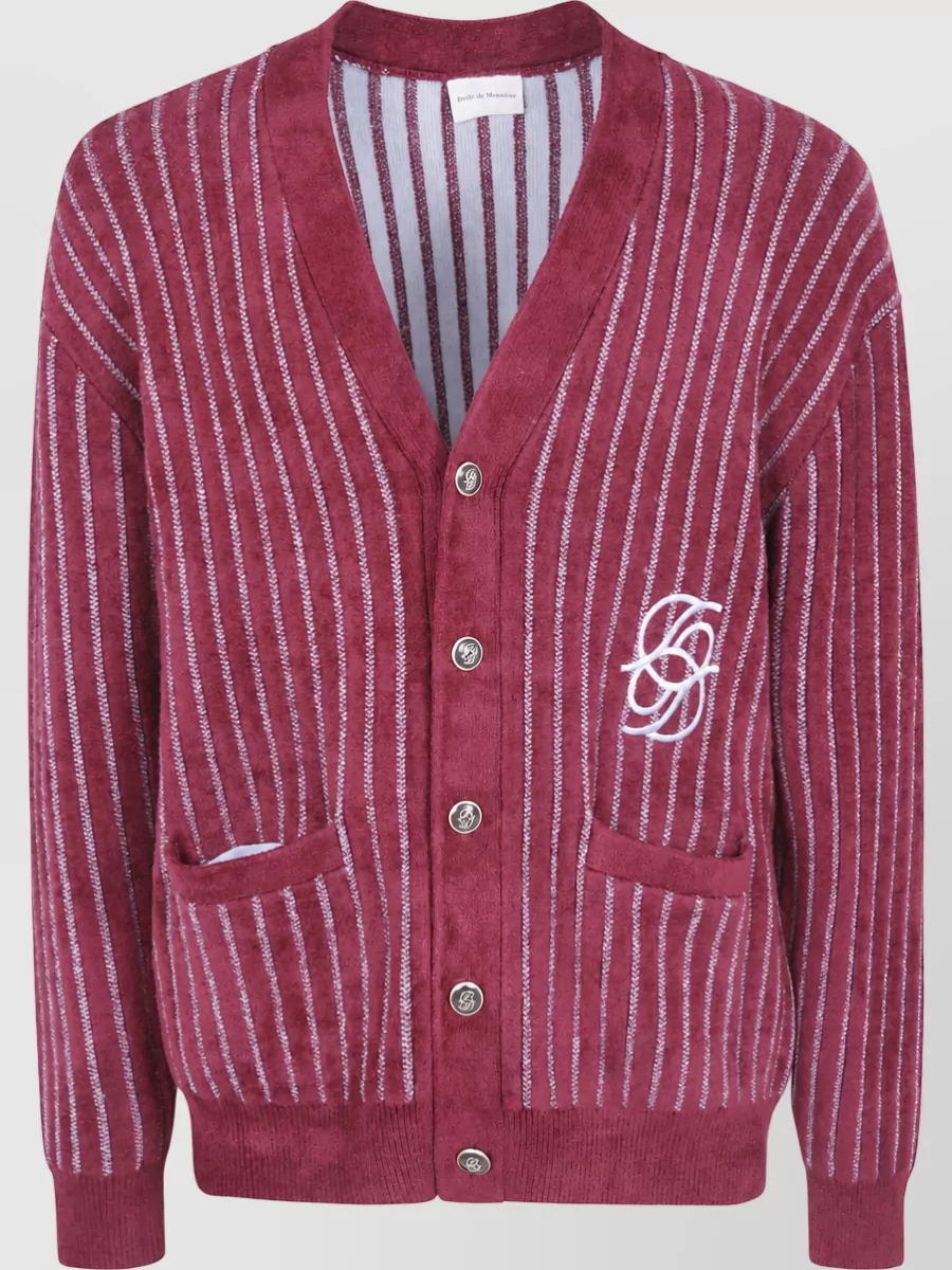 Drôle De Monsieur mirror monogram cardigan