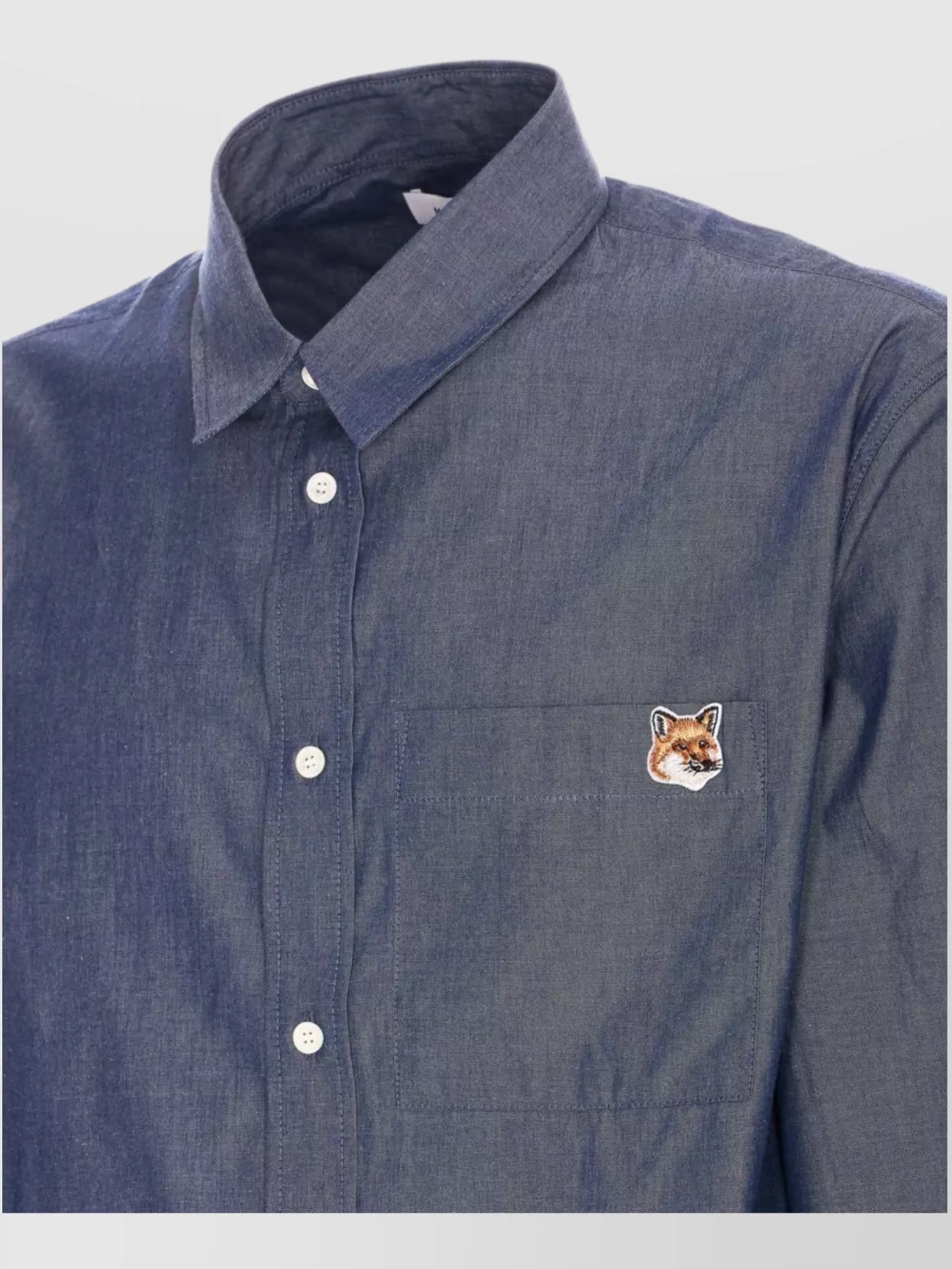Maison Kitsuné Button-Down Collar Shirt With Chest Pocket