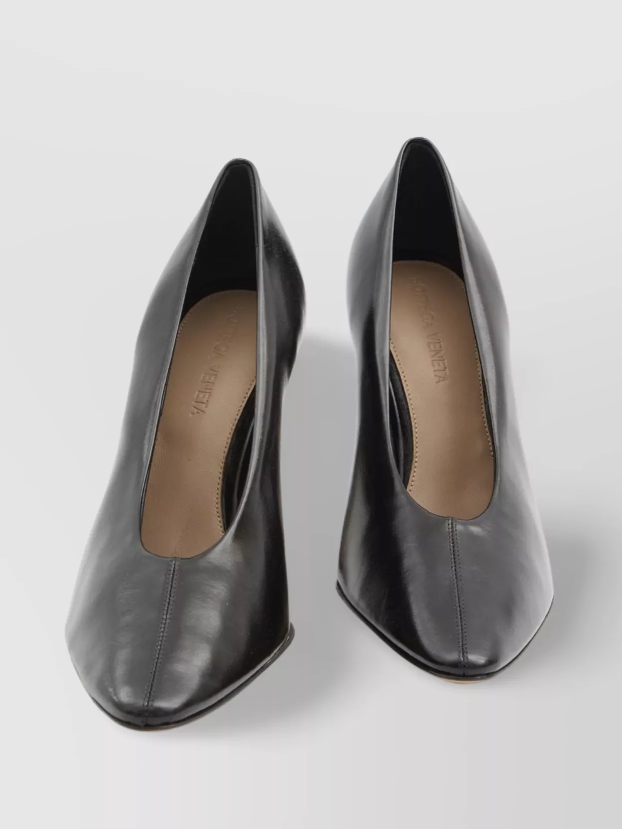 Bottega Veneta Sofia Leather Slip-On Pointed Pumps