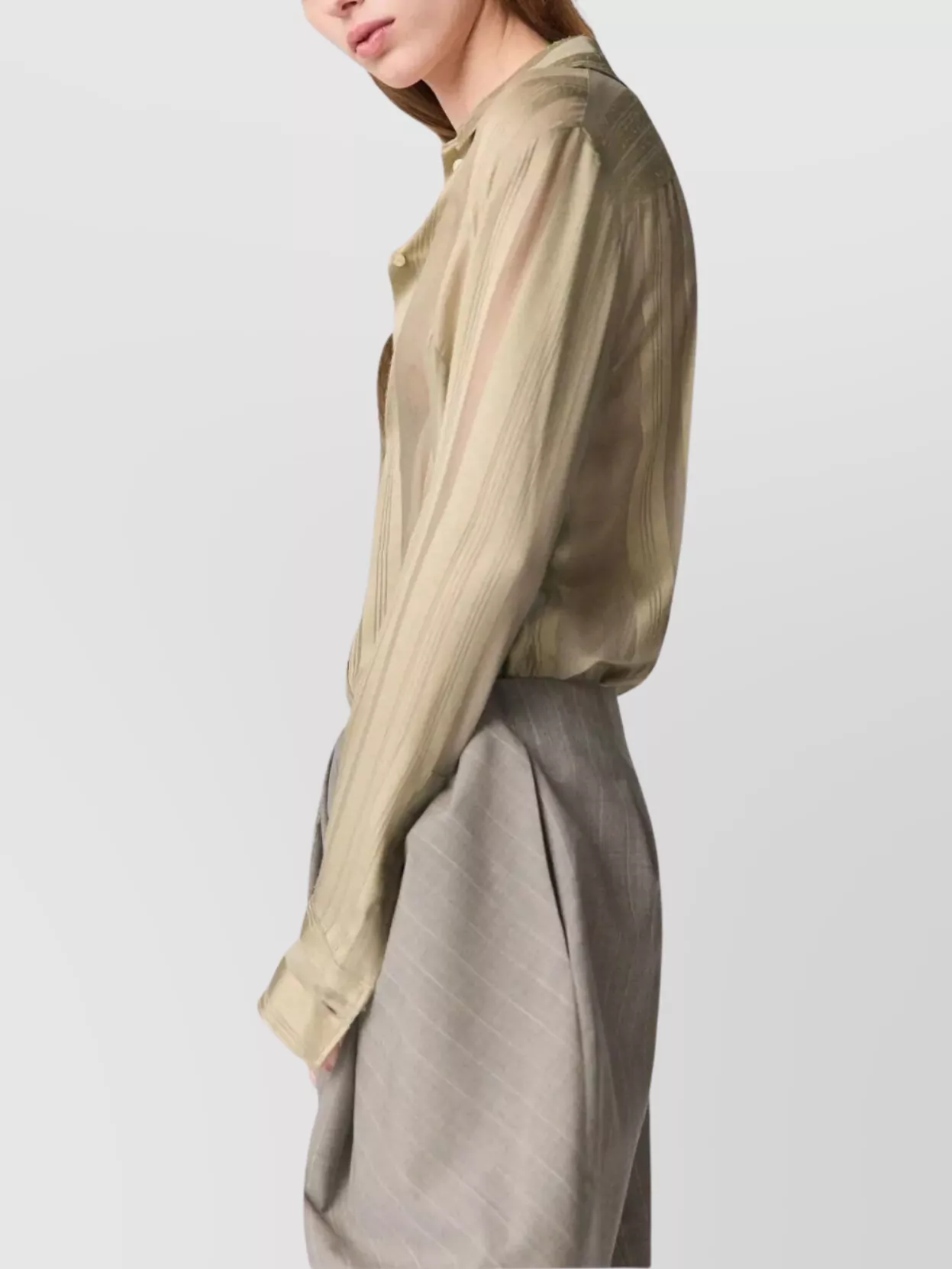 Stella Mccartney Sheer Stripe Fitted Shirt