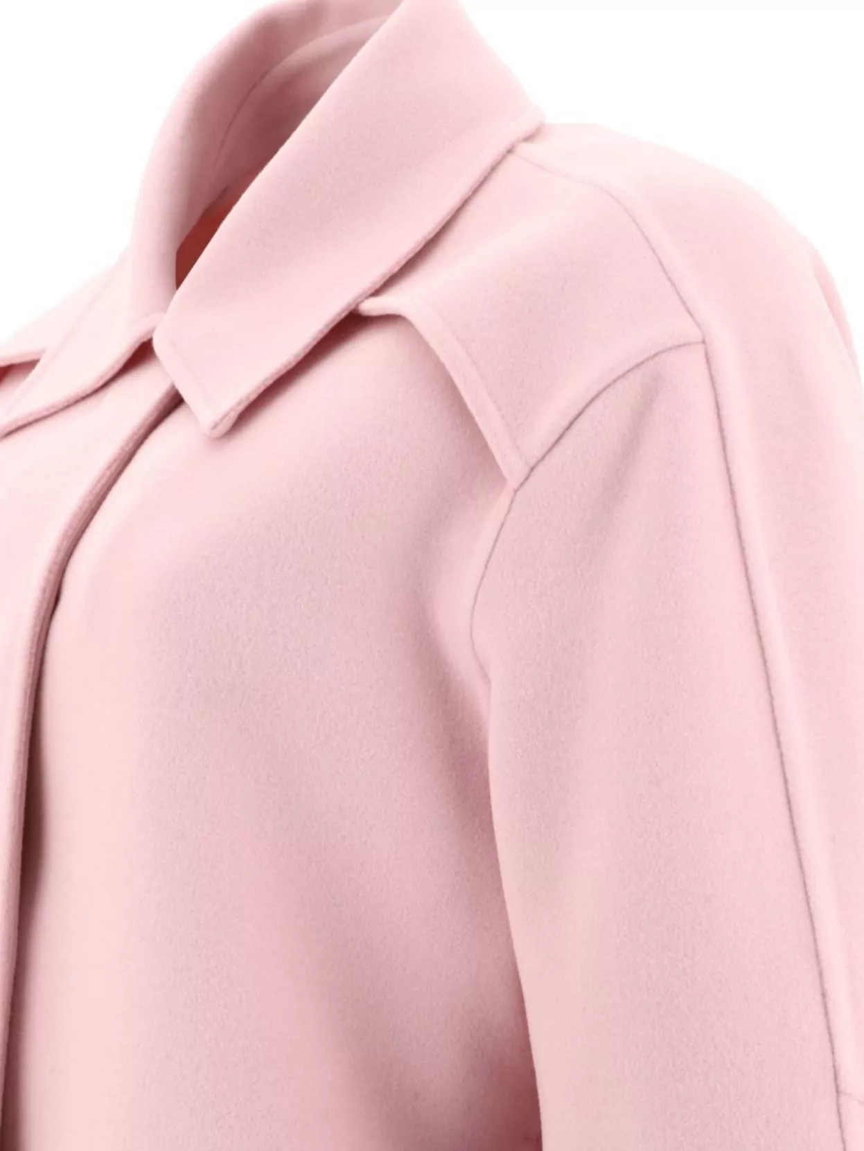 Jil Sander Collared Cropped Jackets Long Sleeves In Pink