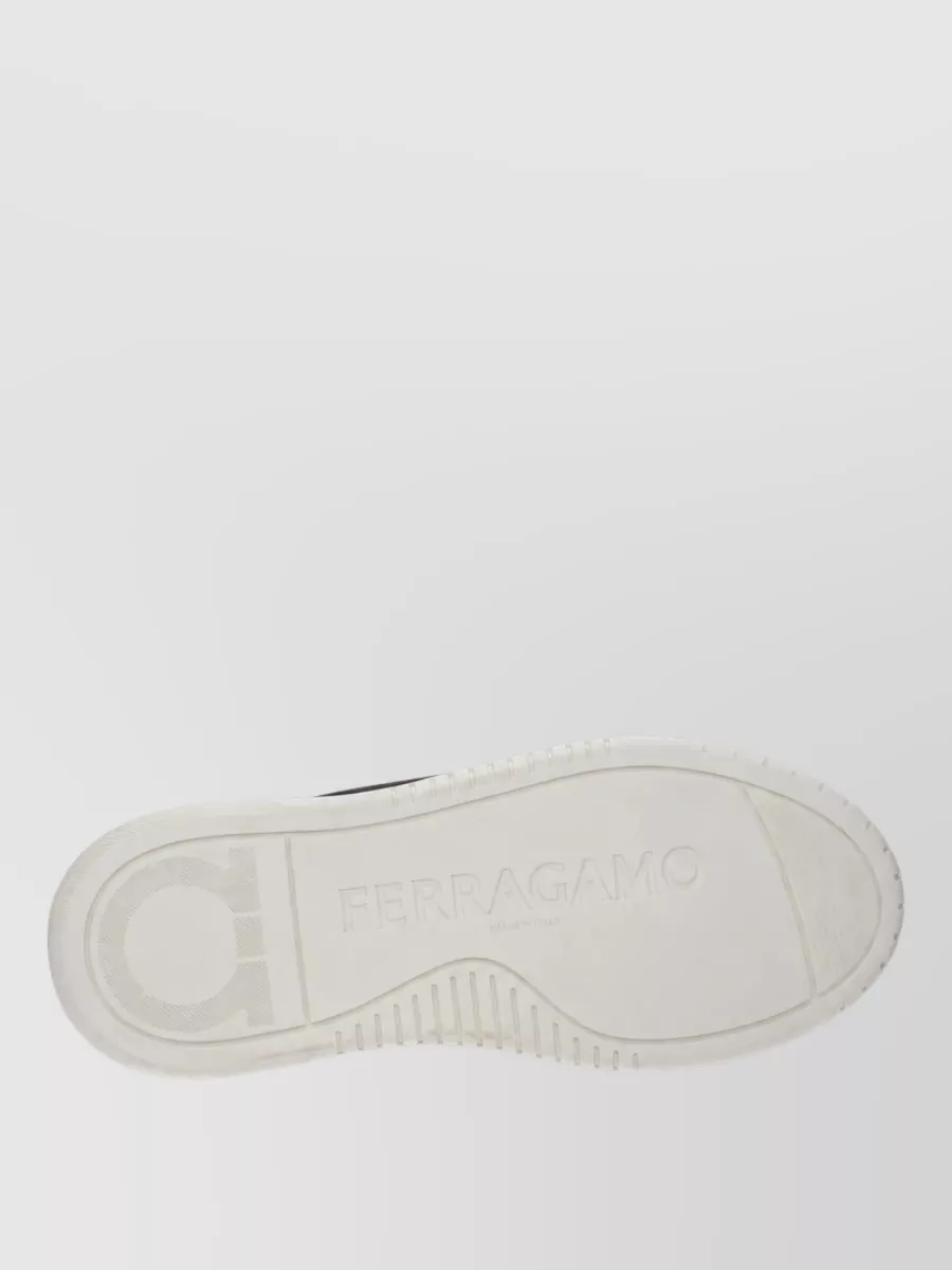 Ferragamo Leather Lace-Up Sneakers