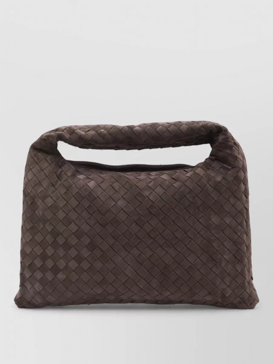 Bottega Veneta hop small suede clutch bag