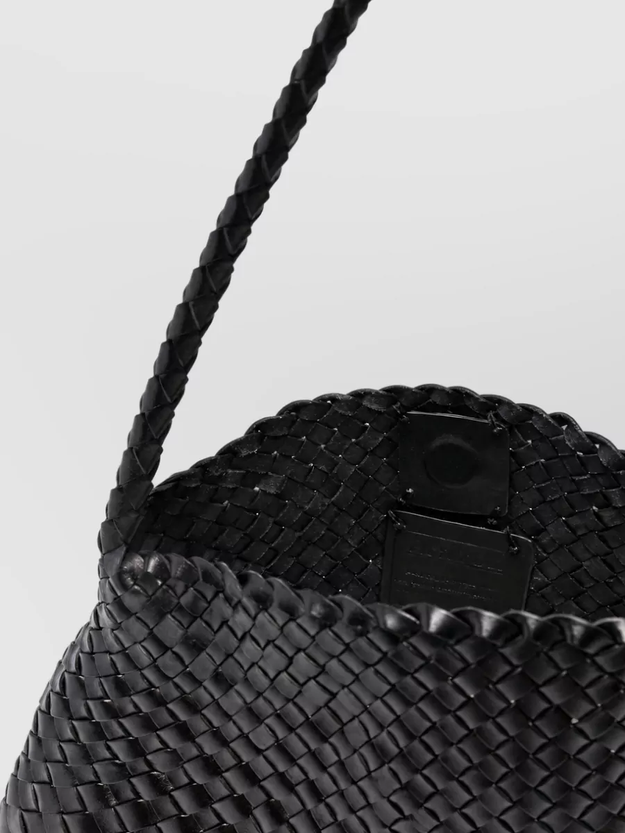 Dragon Diffusion Ars Tote Wicker And Leather Tote Bag