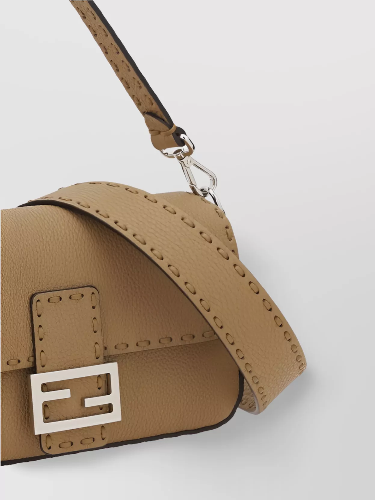 Fendi Crafted Buckle Detail Shoulder Bag