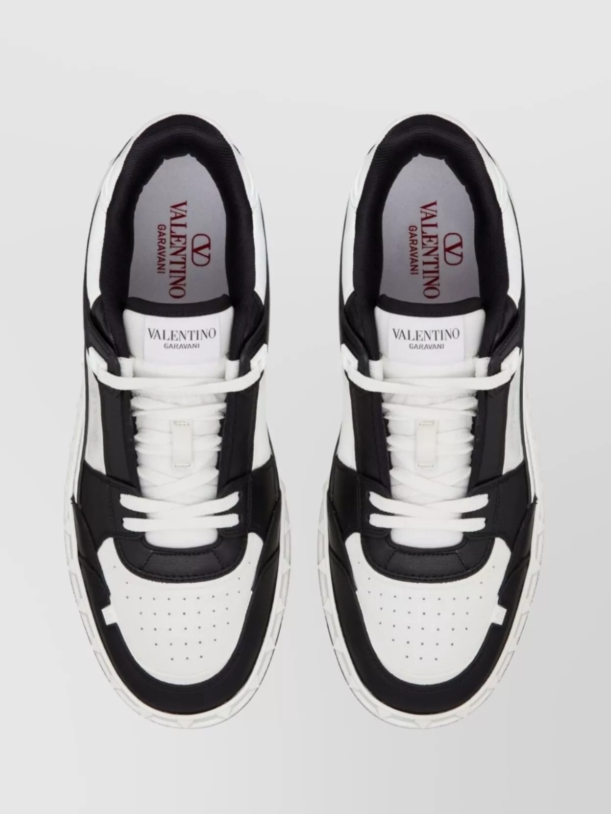 Valentino Garavani Dotsliberty Sneakers Leather Perforated Toe