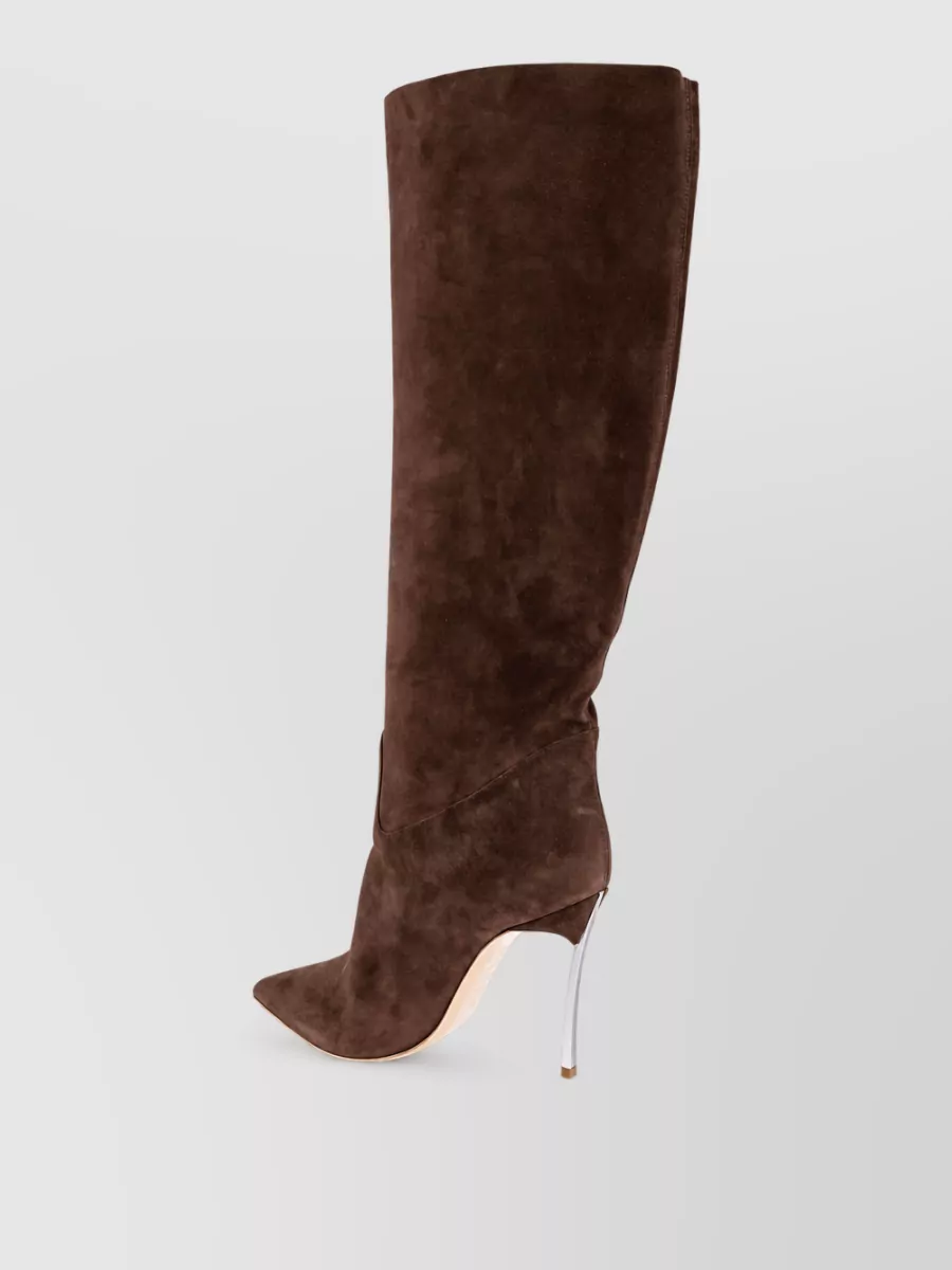 Casadei Leather Knee-High Boots